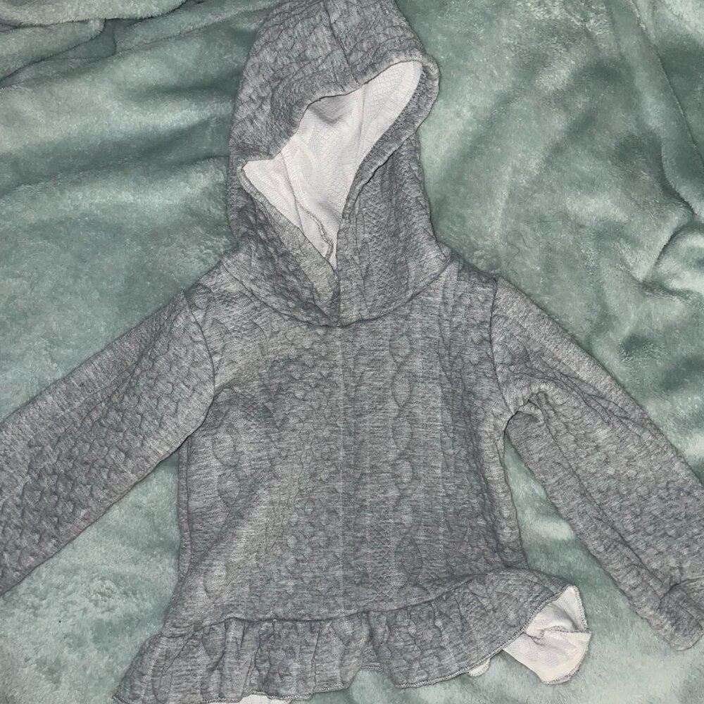 2-3 Year Toddler Girls Gray Heavy Lined Jacket And Pants - Picture 2 of 4
